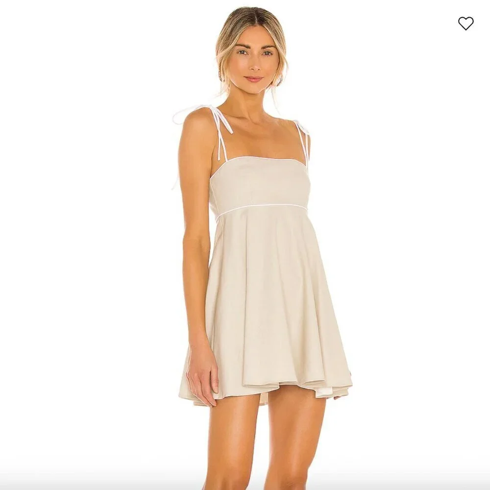 Majorelle Lucy Mini Dress in Cream - Picture 2 of 8